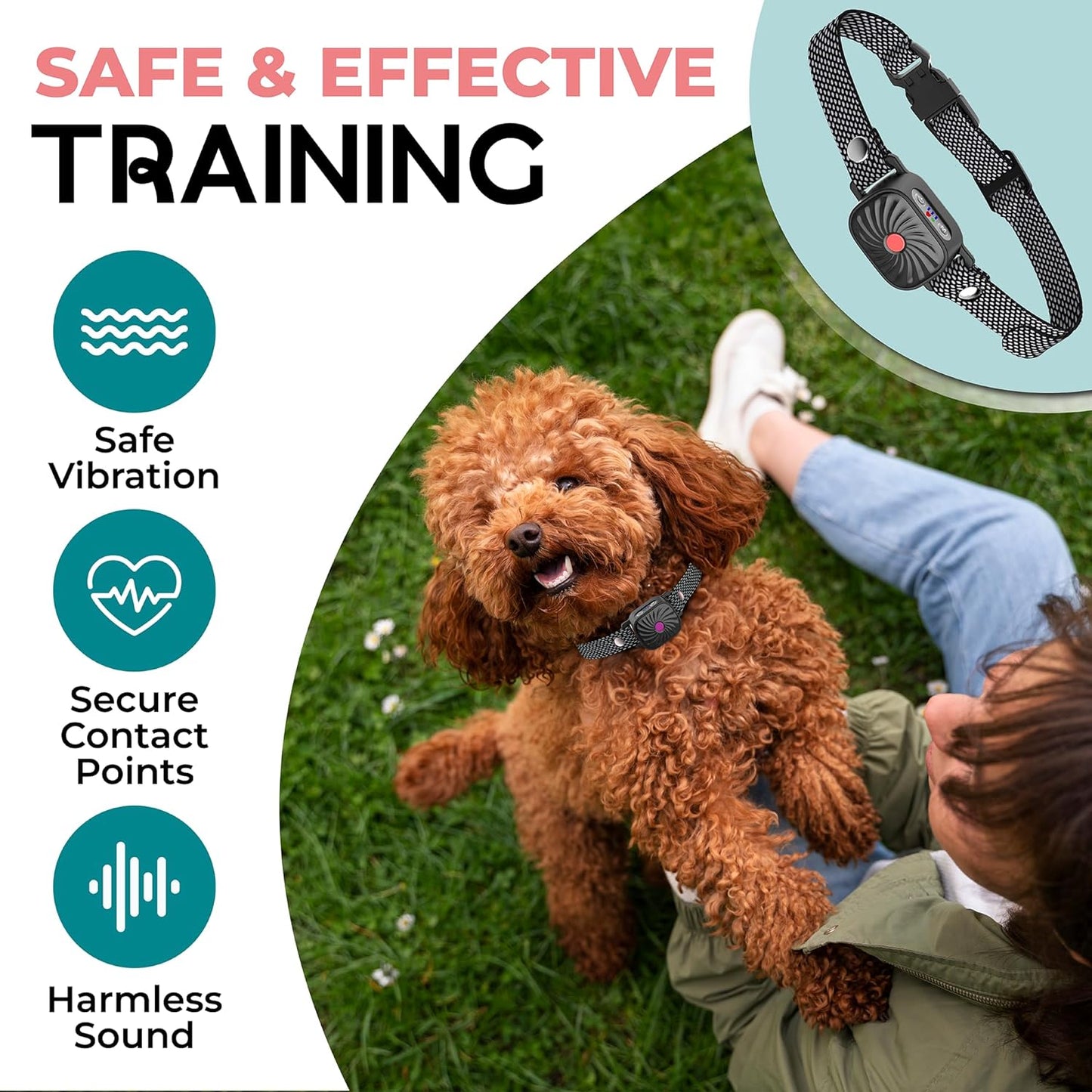 PetSilence Antibark Halsbånd – Skånsom Løsning til Små Hunde