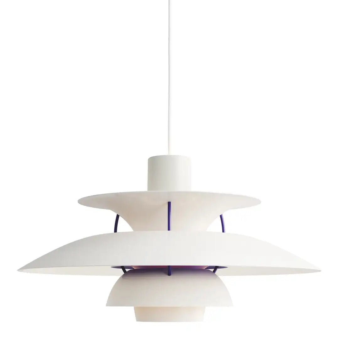 AuraLuxe - Premium Loftslampe Lilla hvid
