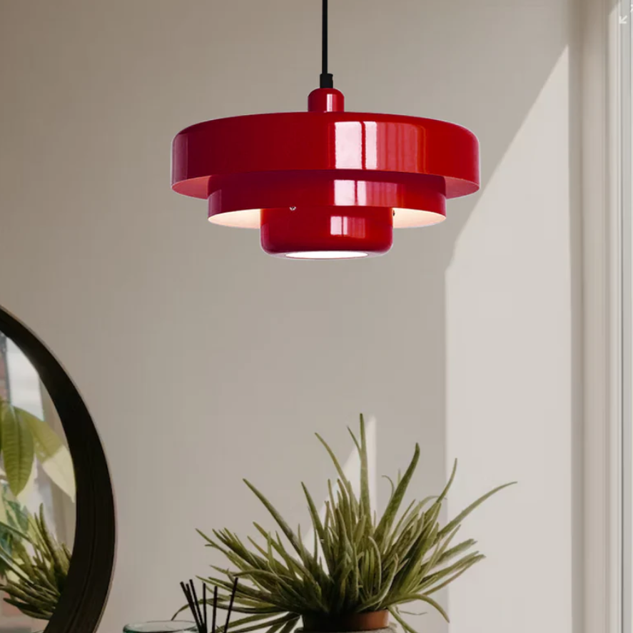 Bauhaus Mid-Century Pendel – Ikonisk Jernlampe med Justerbar Længde