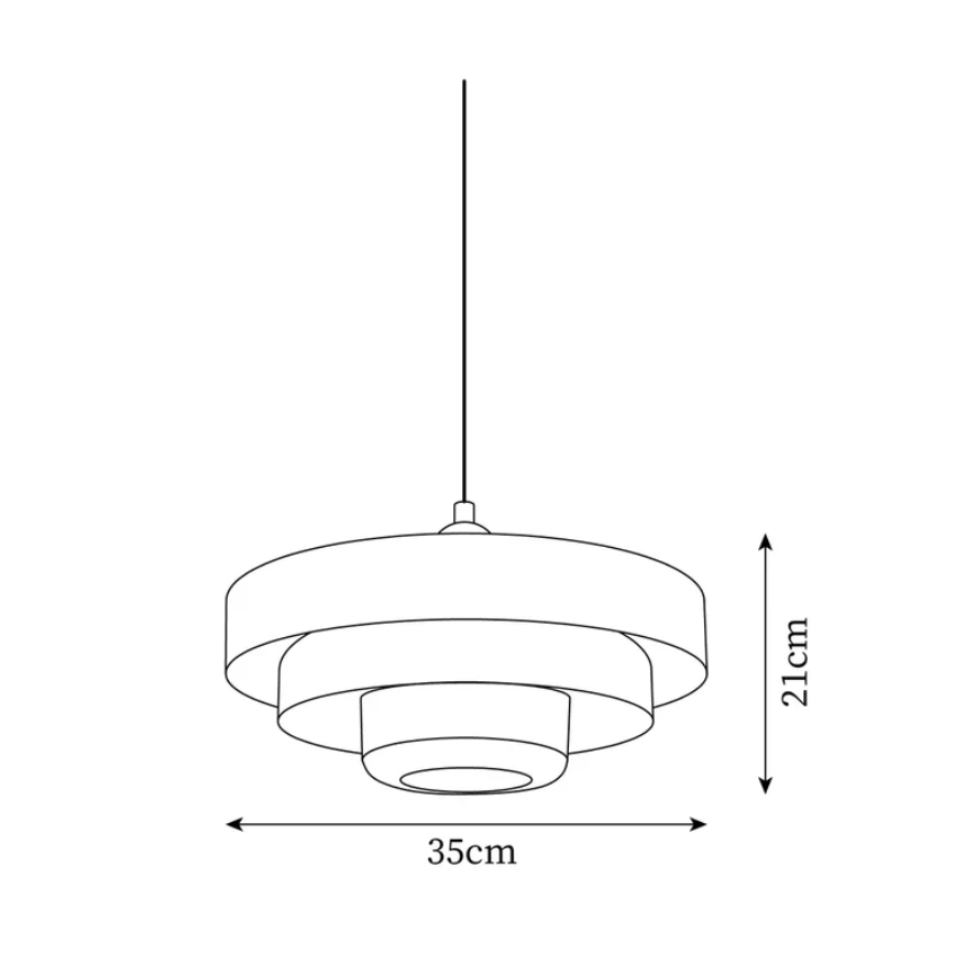 Bauhaus Mid-Century Pendel – Ikonisk Jernlampe med Justerbar Længde