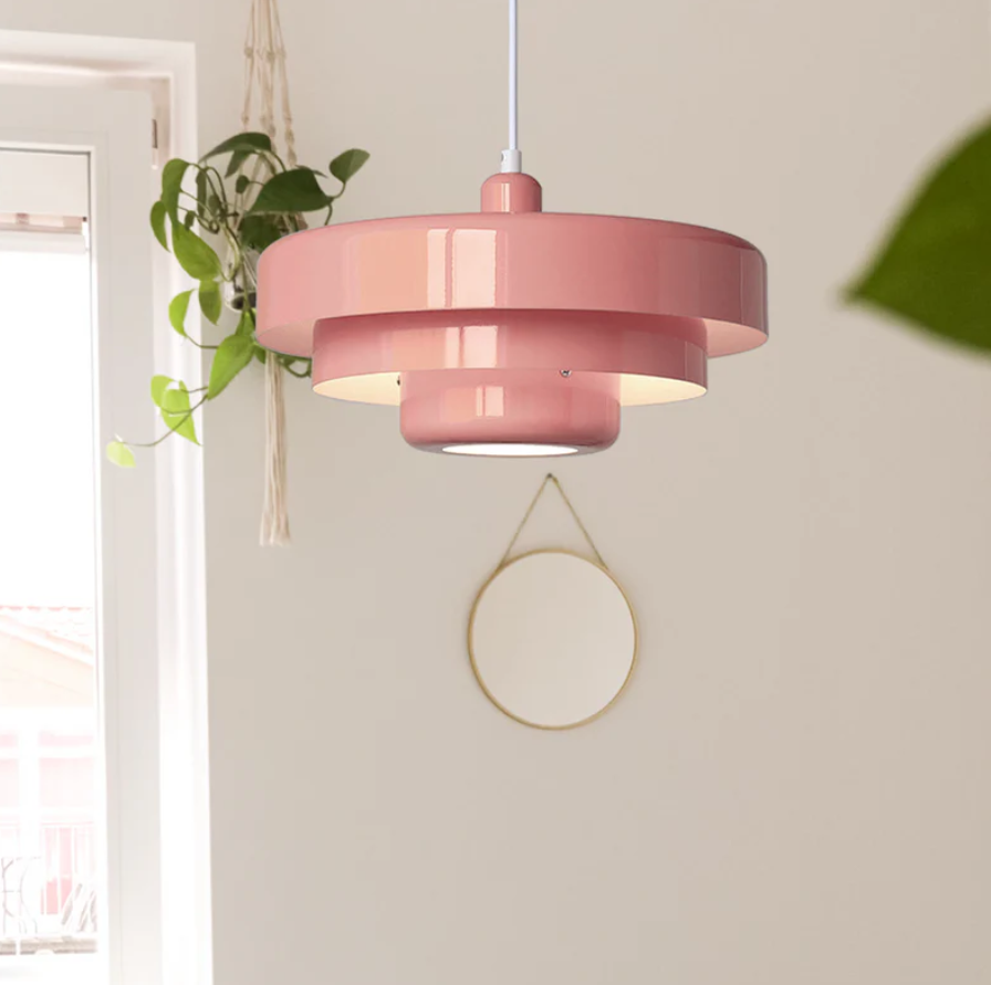 Bauhaus Mid-Century Pendel – Ikonisk Jernlampe med Justerbar Længde