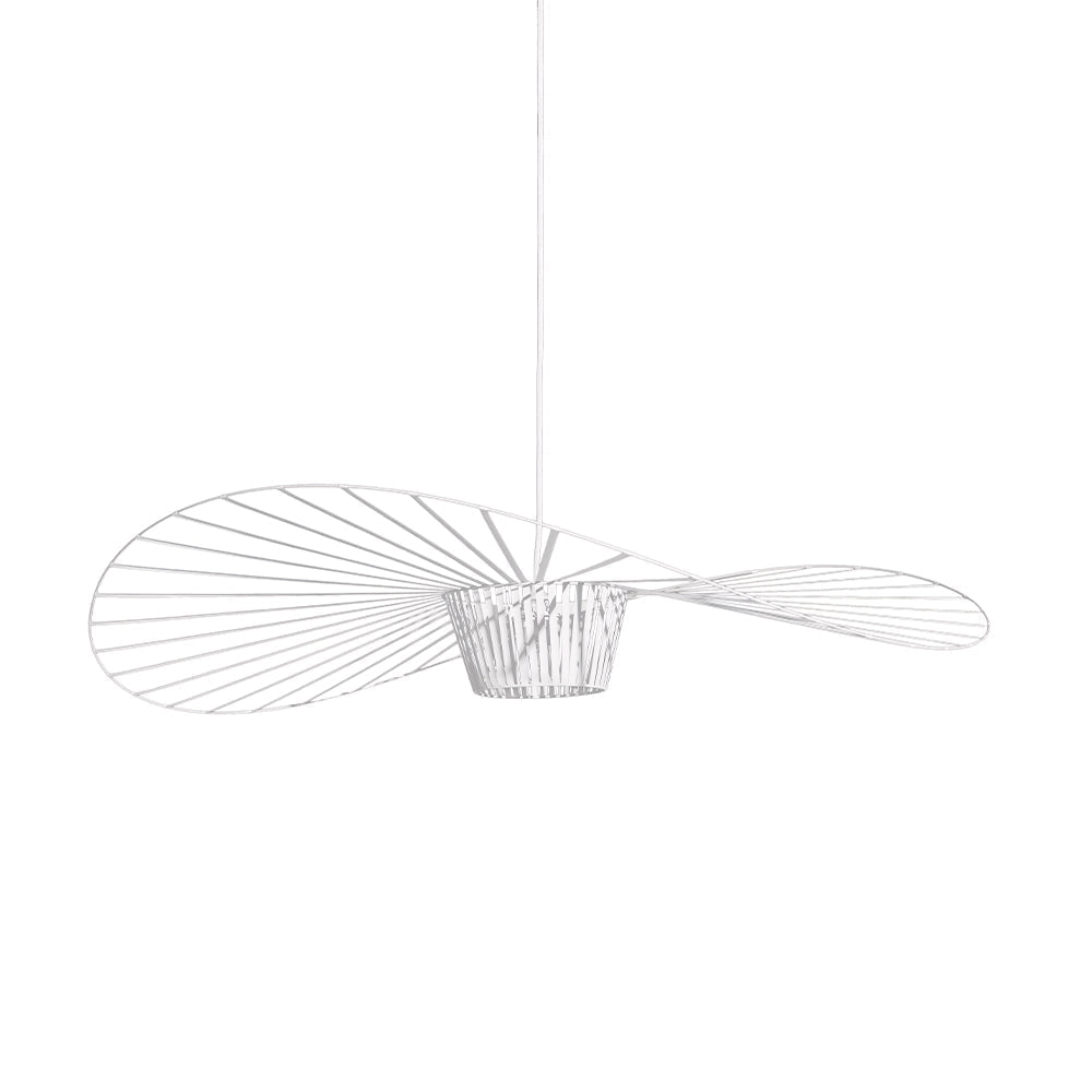 Rosland Vertigo Pendellampe – Elegant Chapeau de Paille Design i Metal og Glas