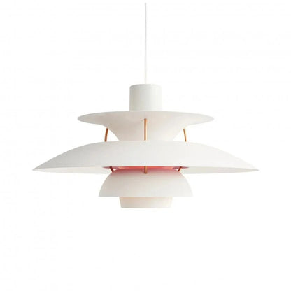 AuraLuxe - Premium Loftslampe Hvid lyserød