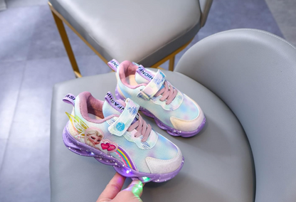 Elsa Lysende Børnesneakers med LED-Lys – Magi ved Hvert Skridt