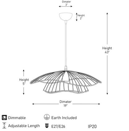 Guldfarvet Loftlampe med Bladformet Design – Eksklusiv og Kunstnerisk