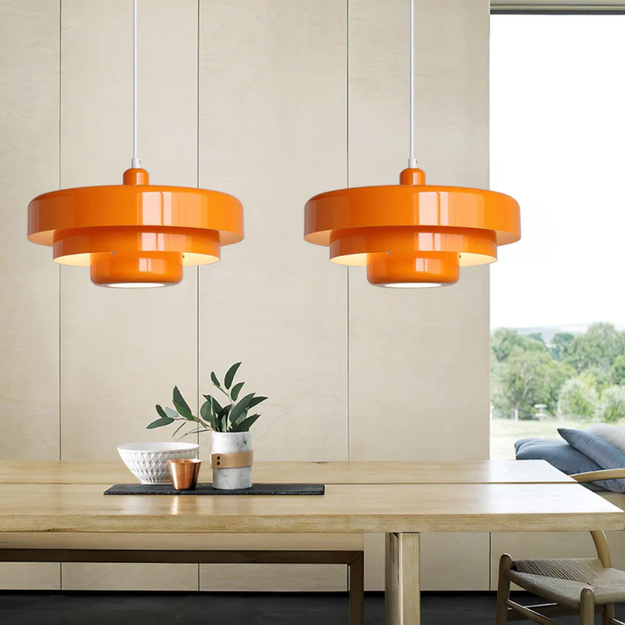 Bauhaus Mid-Century Pendel – Ikonisk Jernlampe med Justerbar Længde