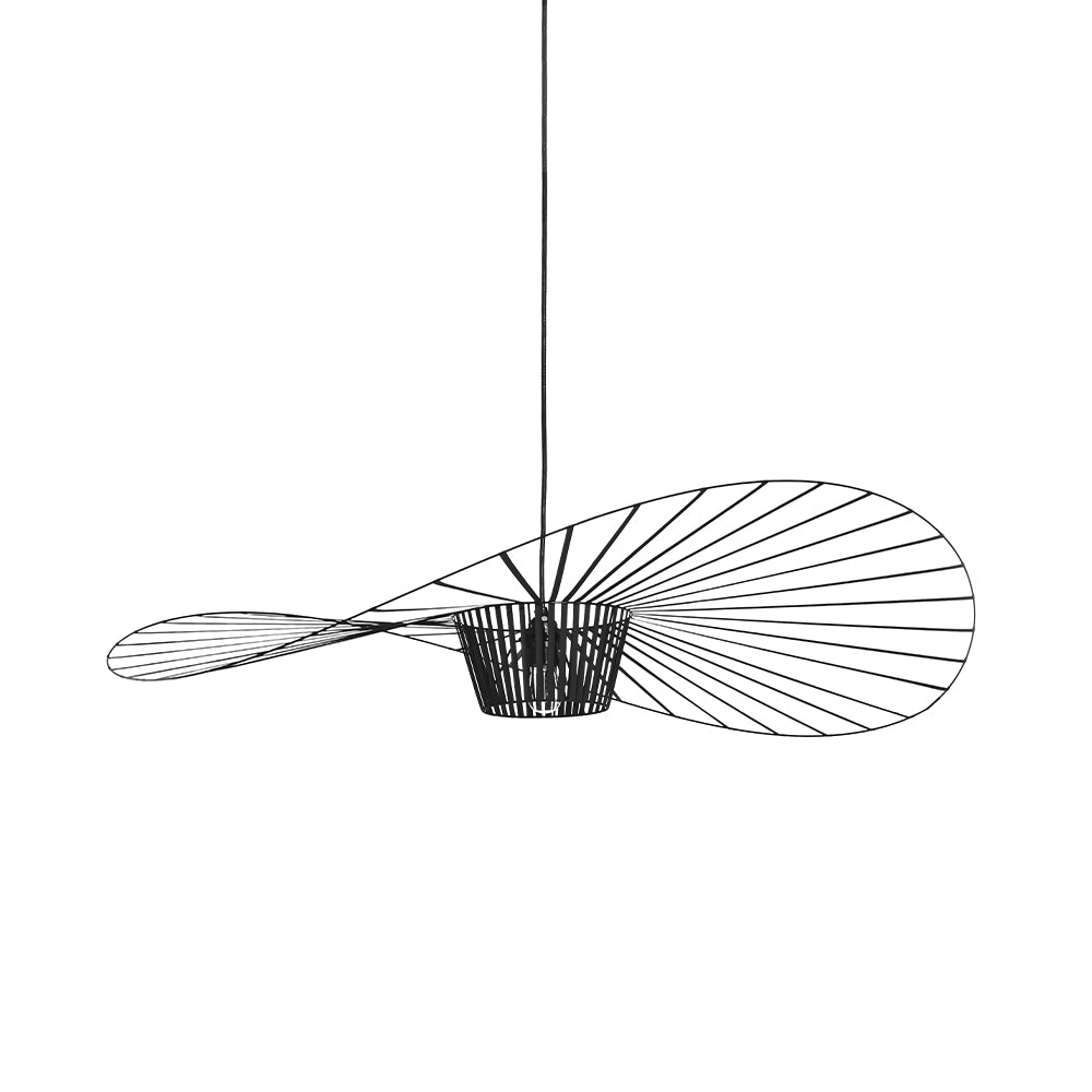 Rosland Vertigo Pendellampe – Elegant Chapeau de Paille Design i Metal og Glas